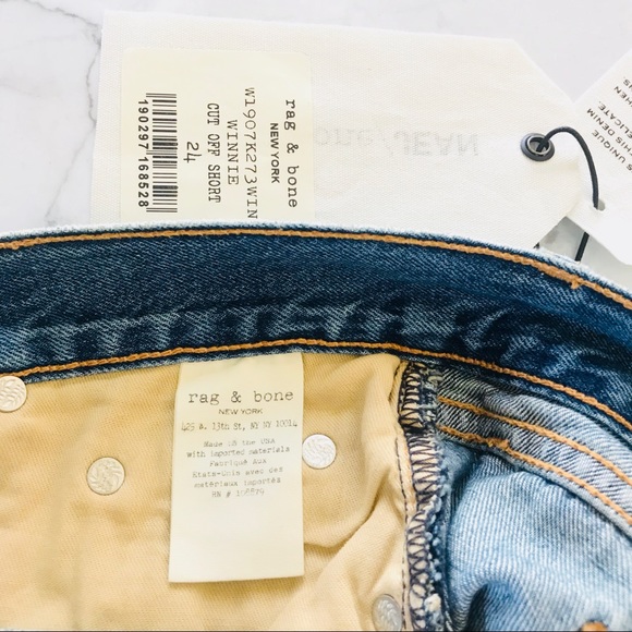 Rag and bone distressed jean shorts - Picture 6 of 7